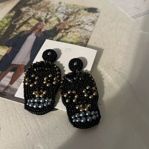 COPY - Beaded pumpkin earrings